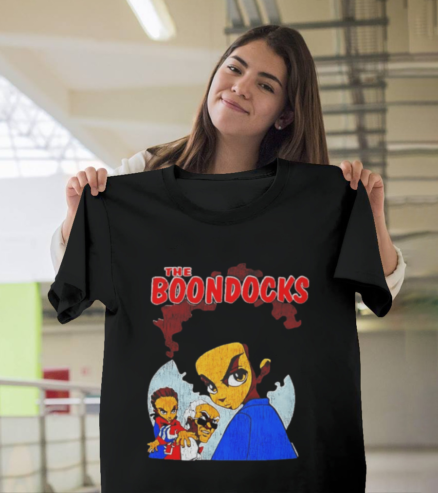 The Boondocks Animated Series Characters Huey Riley Grandad T-Shirt