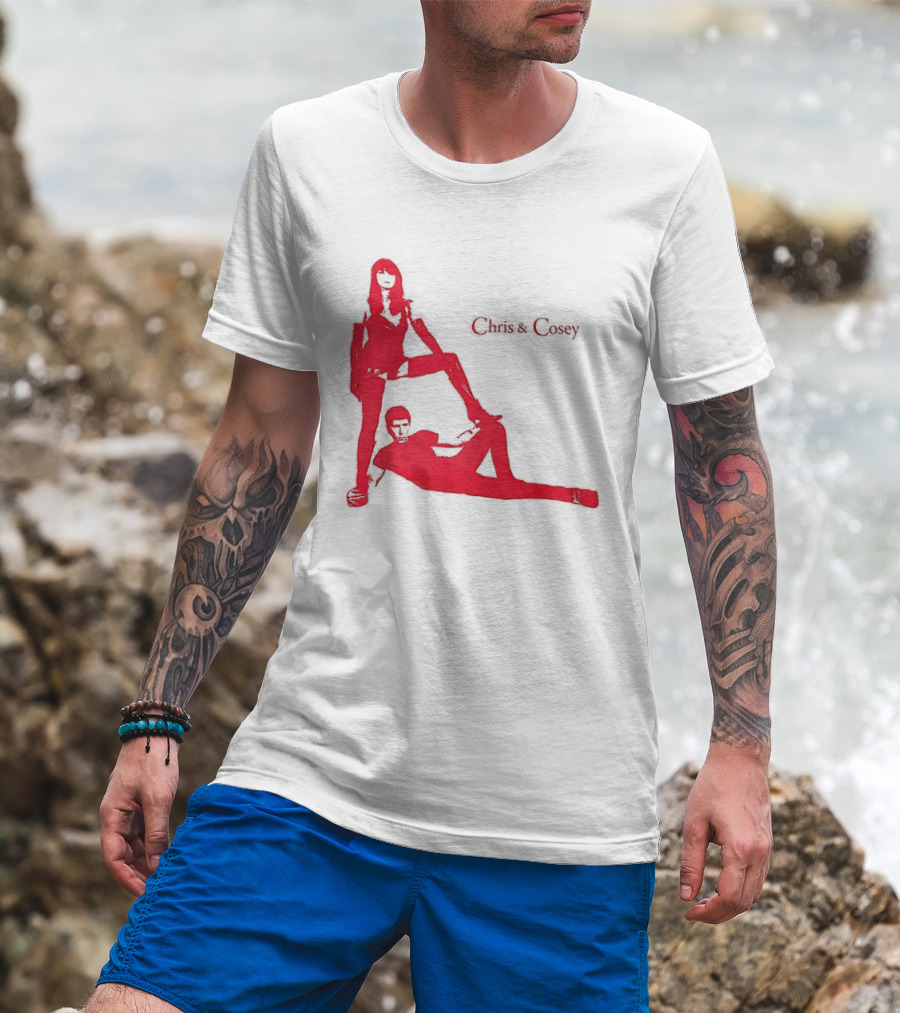 Chris And Cosey Red Silhouette Duo T-Shirt