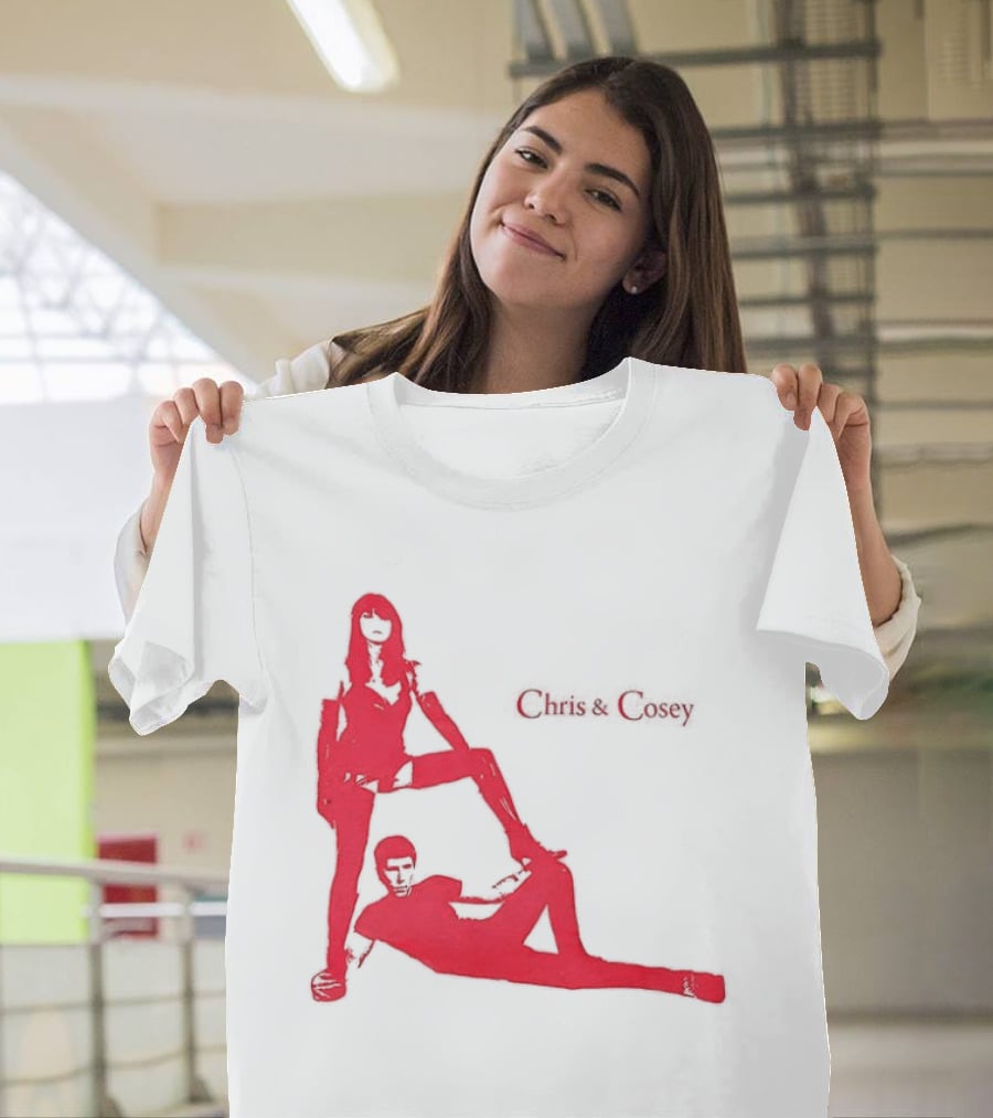 Chris And Cosey Red Silhouette Duo T-Shirt