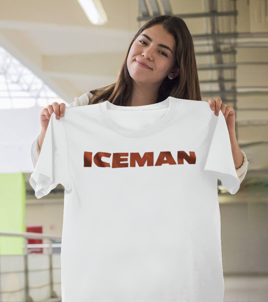 Iceman Quarterback Bold Lettering T-Shirt