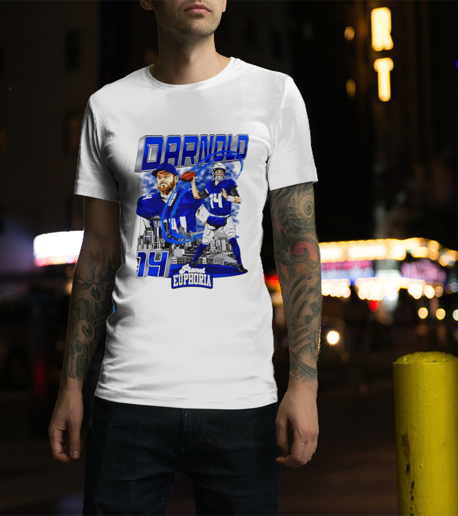 Darnold 14 Seattle Skyline Brand Euphoria T-Shirt