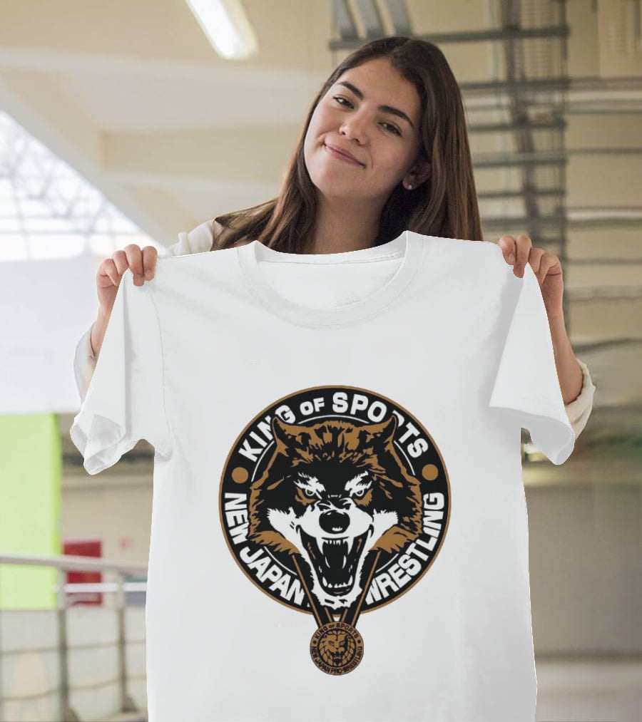 King Of Sports New Japan Pro Wrestling Wild Wolf T-Shirt