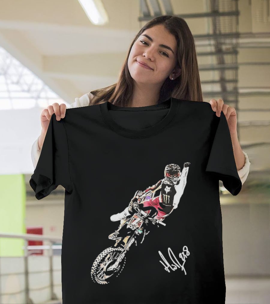 Haiden Deegan Motocross Supercross Back To Back Triumph T-Shirt