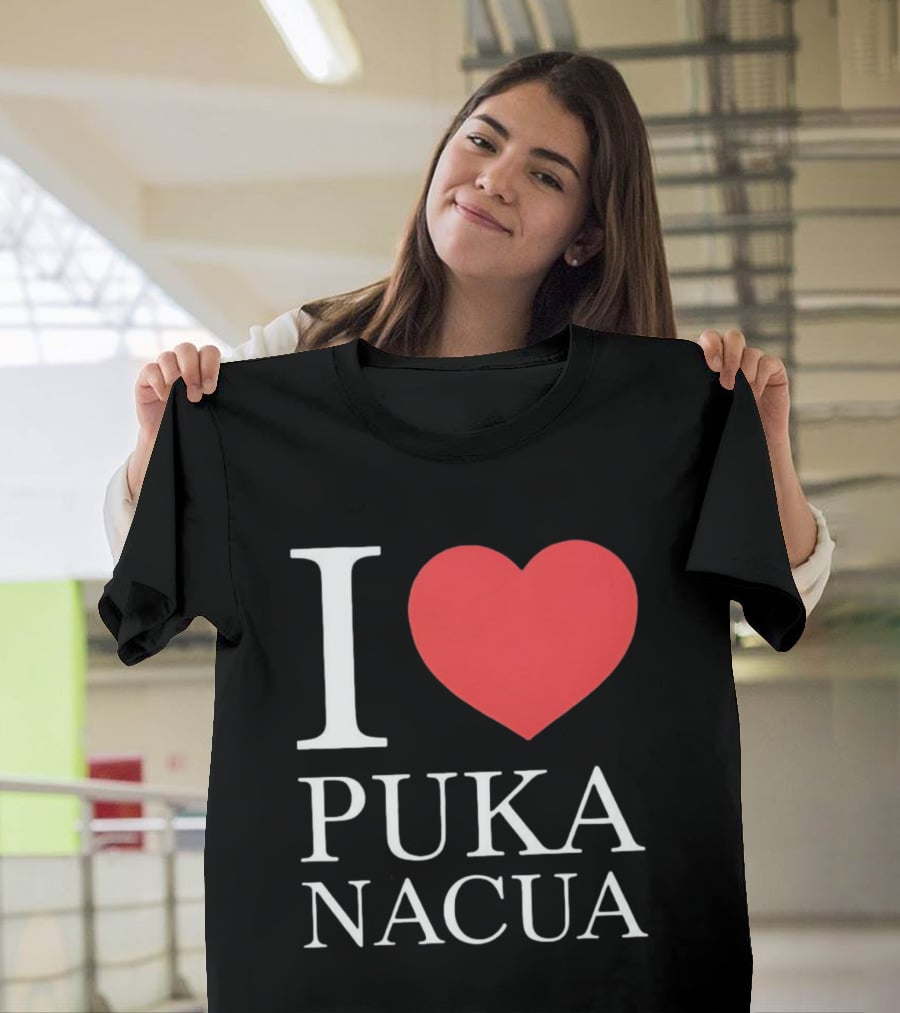 I Love Puka Nacua Los Angeles Rams Football Heart T-Shirt