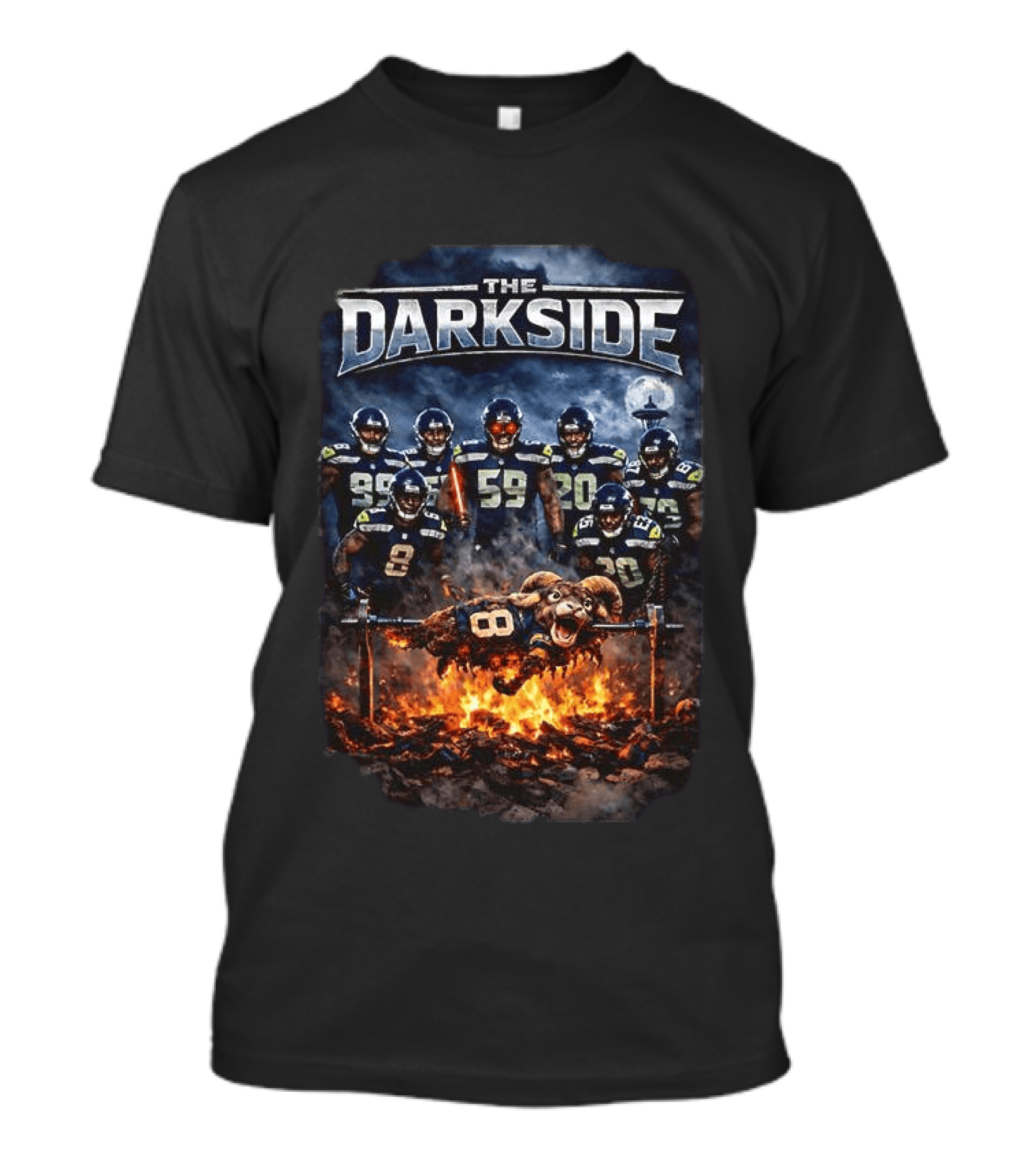 Seattle Seahawks The Darkside Champs NFL Rivalry Roasting T-Shirt