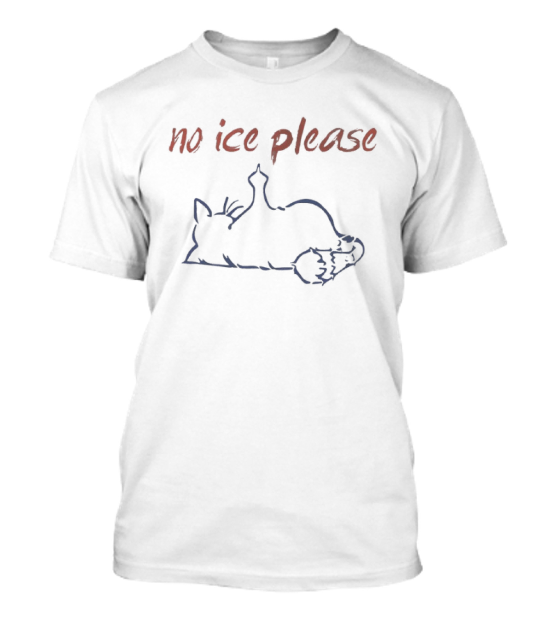 Cat No ICE Please Protest Message T-Shirt