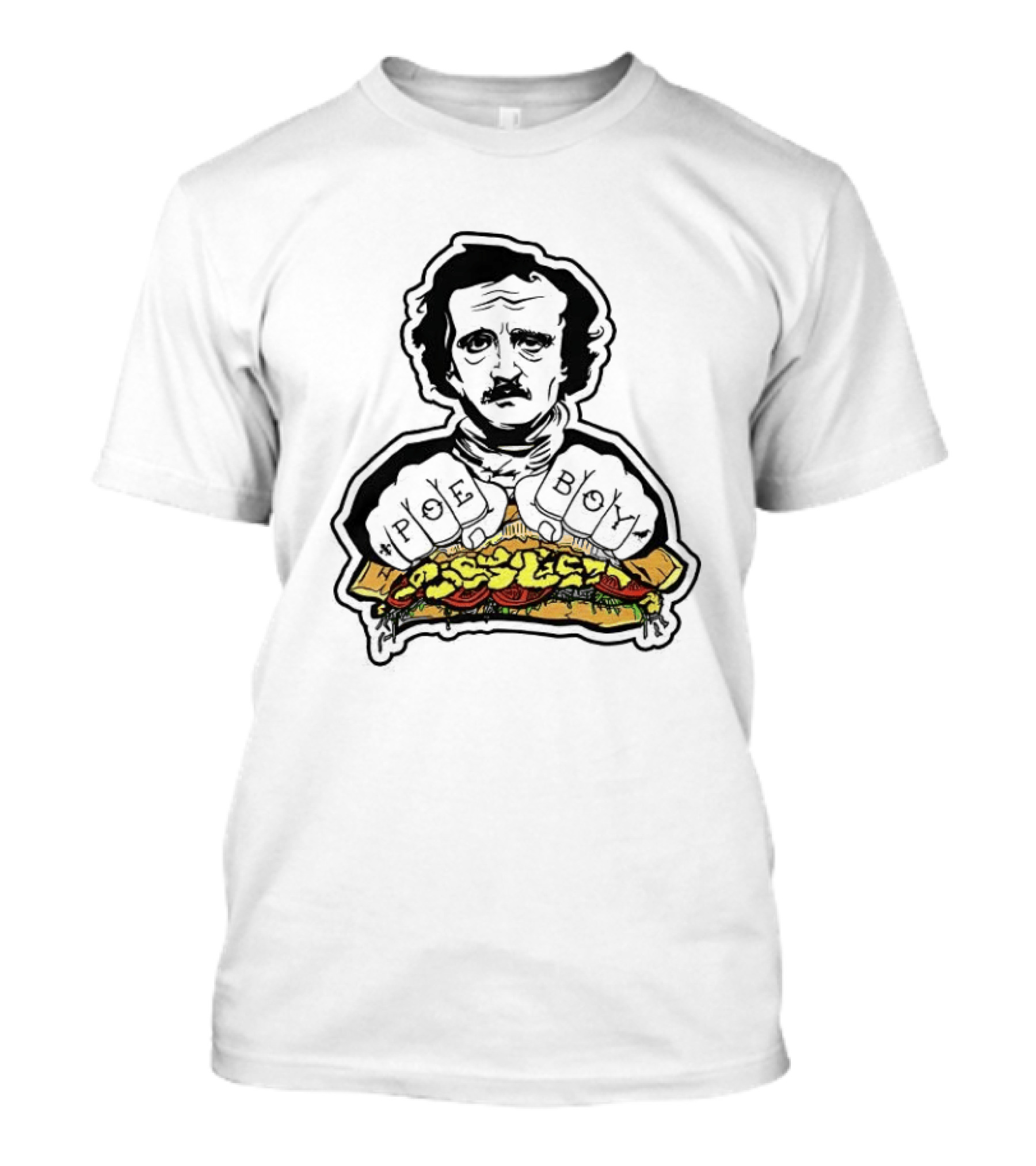 Edgar Allan Poe Poe Boy Sandwich T-Shirt