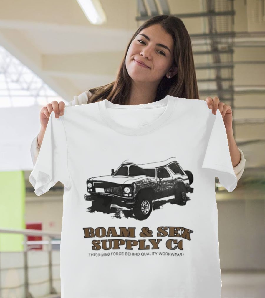 Roam & Sek Supply Co Classic Car Thriving Force Behind Quality Workwear T-Shirt
