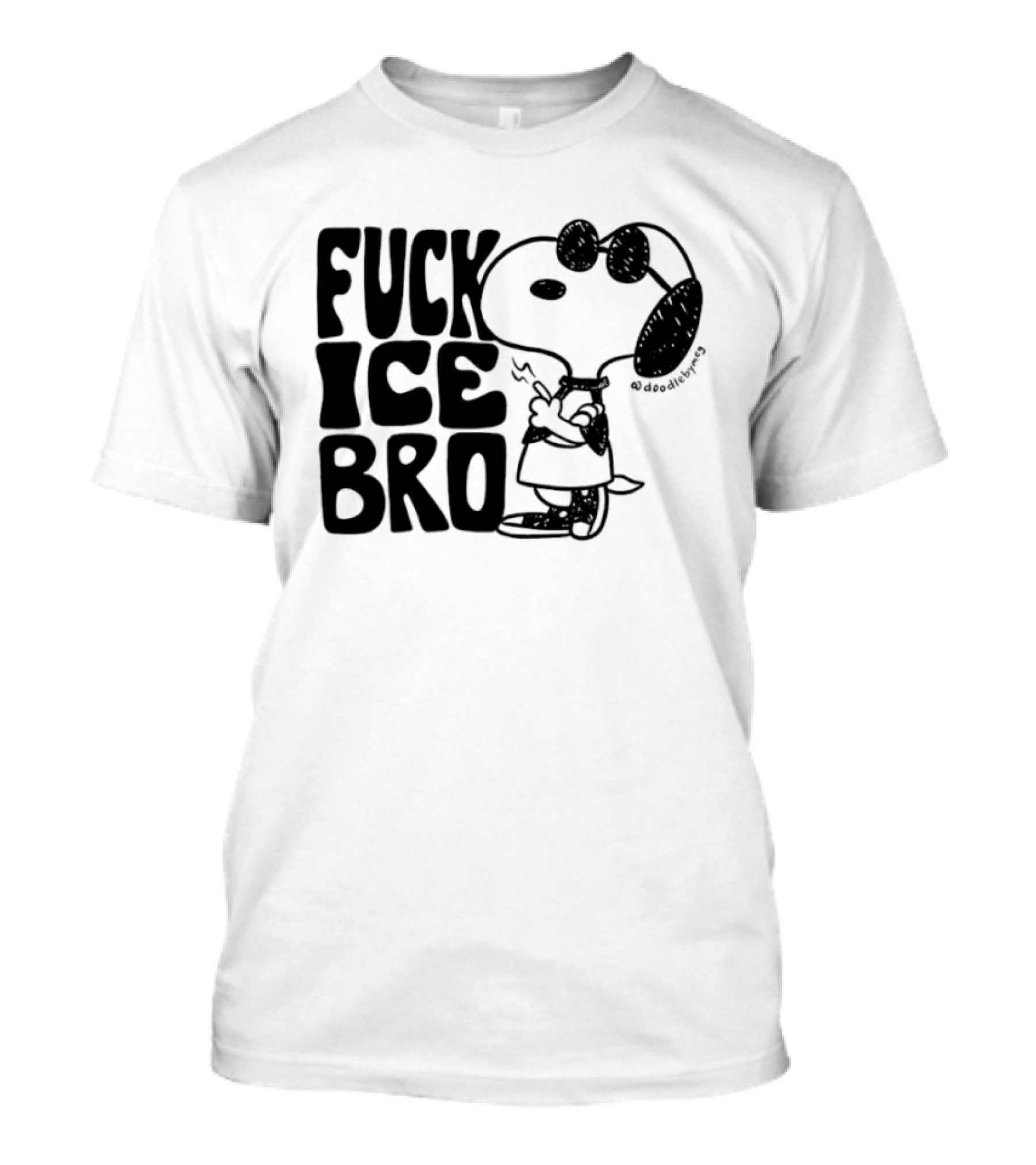 Snoopy Protest Statement ICE Bro T-Shirt