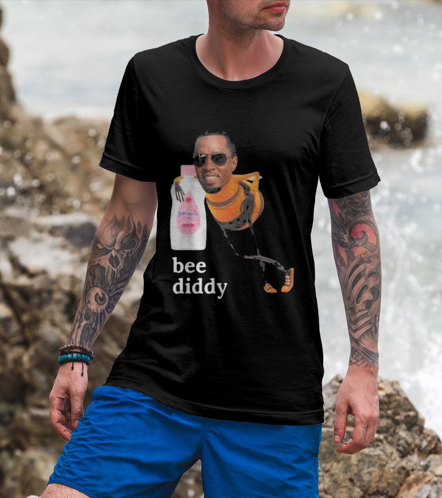 Bee Diddy Sean Combs Baby Oil Johnson's T-Shirt