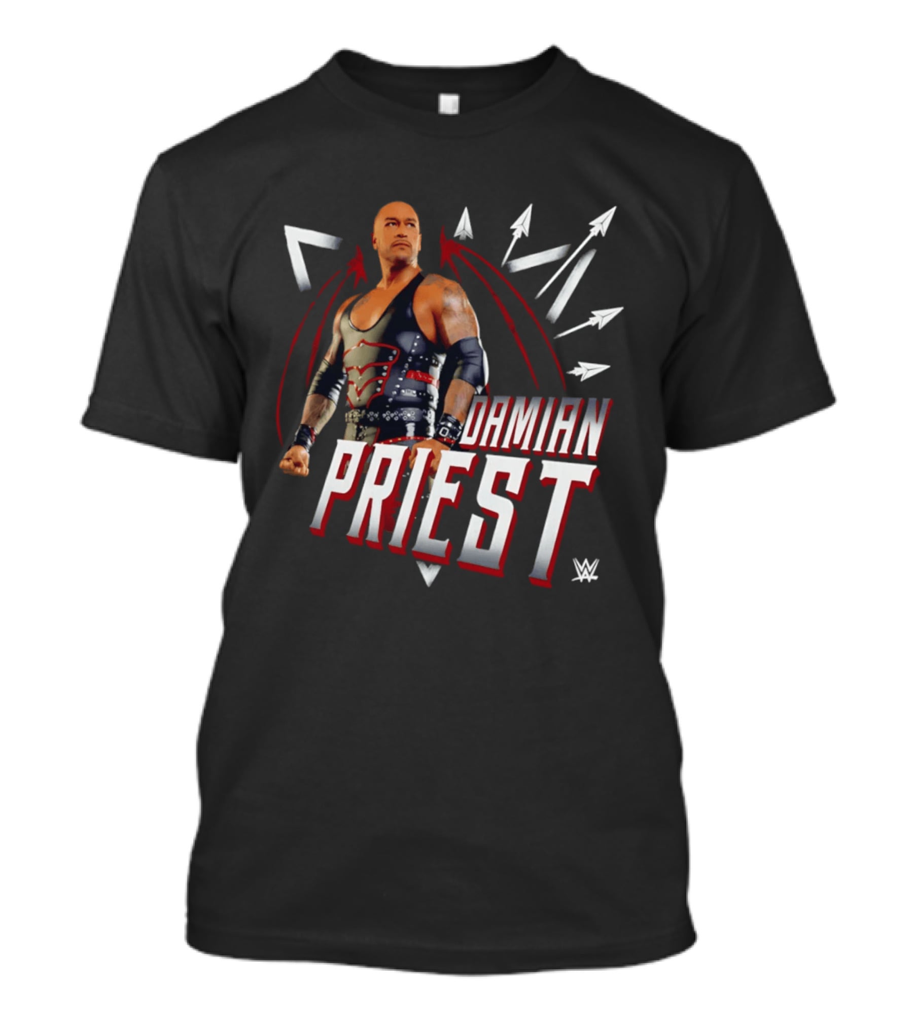 Damian Priest WWE Warrior With Wings Arrows T-Shirt