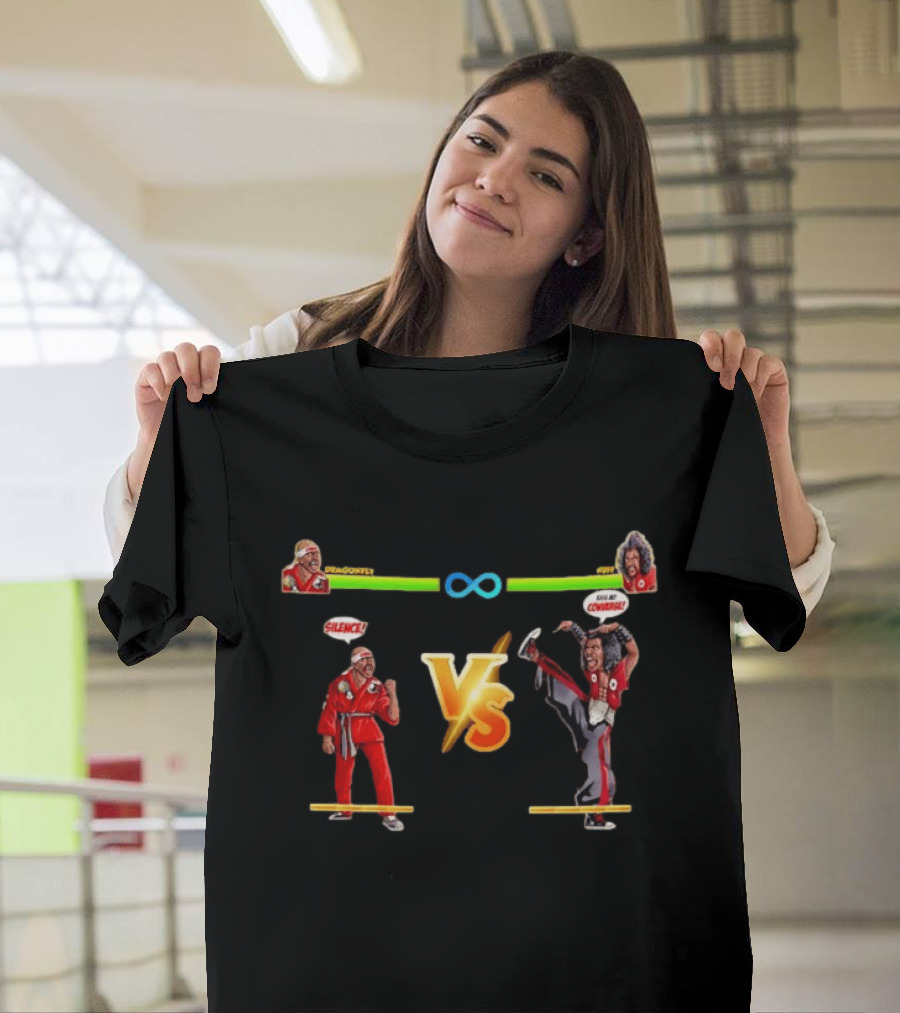 Dragonfly Jones Silence Vs Shonuff Kiss My Converse Gaming In Living Color T-Shirt