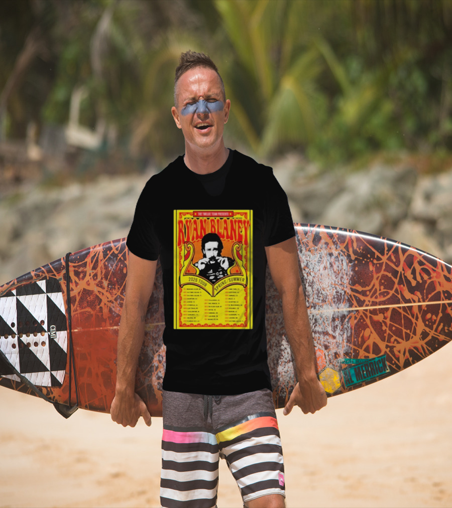 The Triline Team Presents Ryan Blaney 2026 Tour Spring Summer Dates T-Shirt