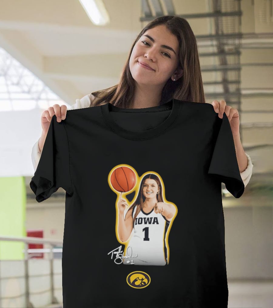 Taylor Stremlow Iowa Hawkeyes Basketball #1 T-Shirt