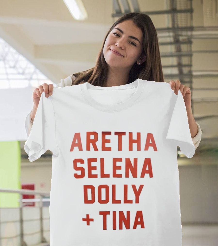 Aretha Selena Dolly Tina Iconic Music Legends T-Shirt