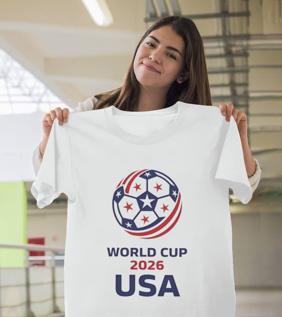 World Cup 2026 USA Soccer Stars Ball T-Shirt