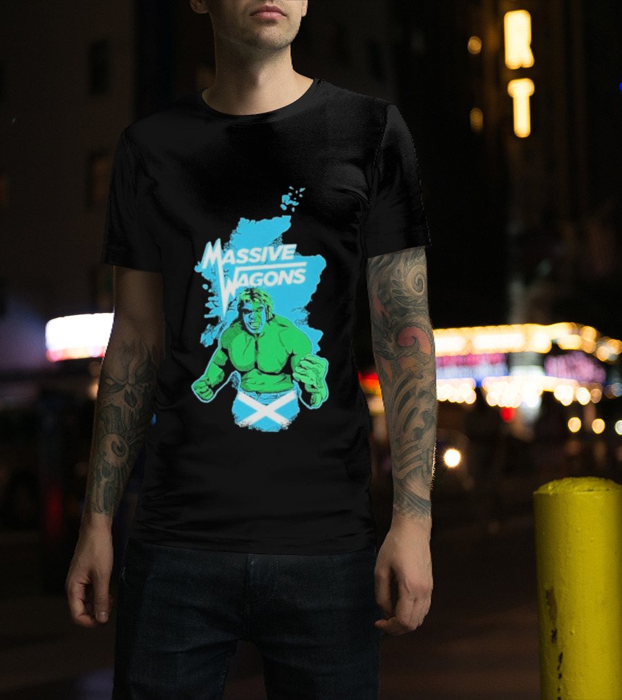 Massive Wagons Hulk Scotland With Map T-Shirt