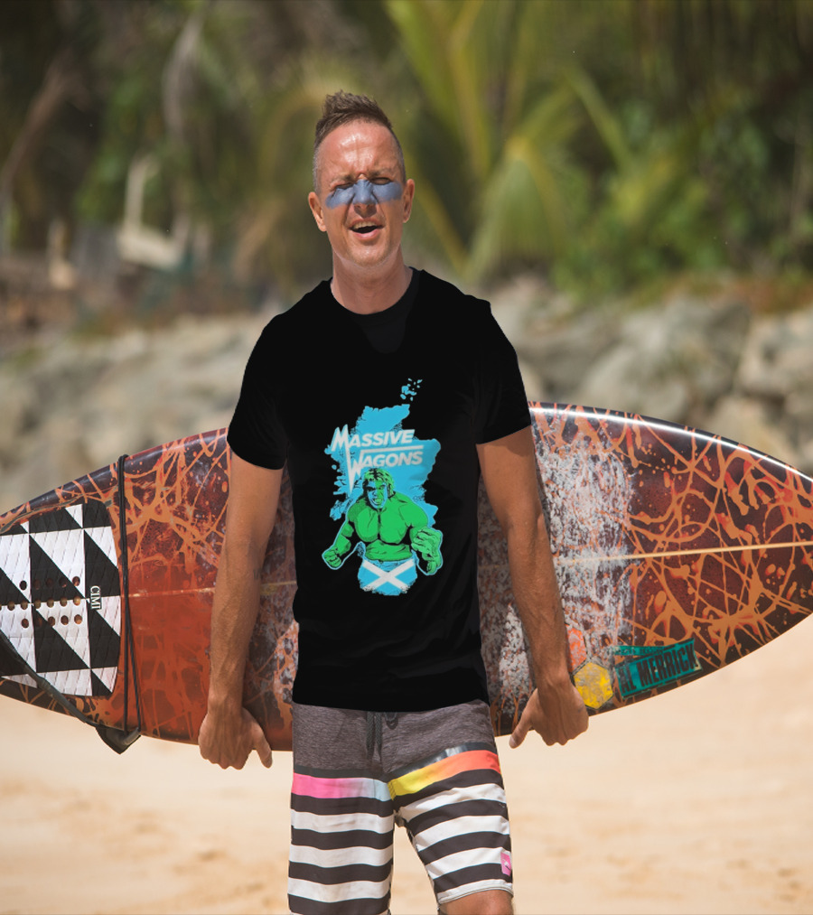 Massive Wagons Hulk Scotland With Map T-Shirt