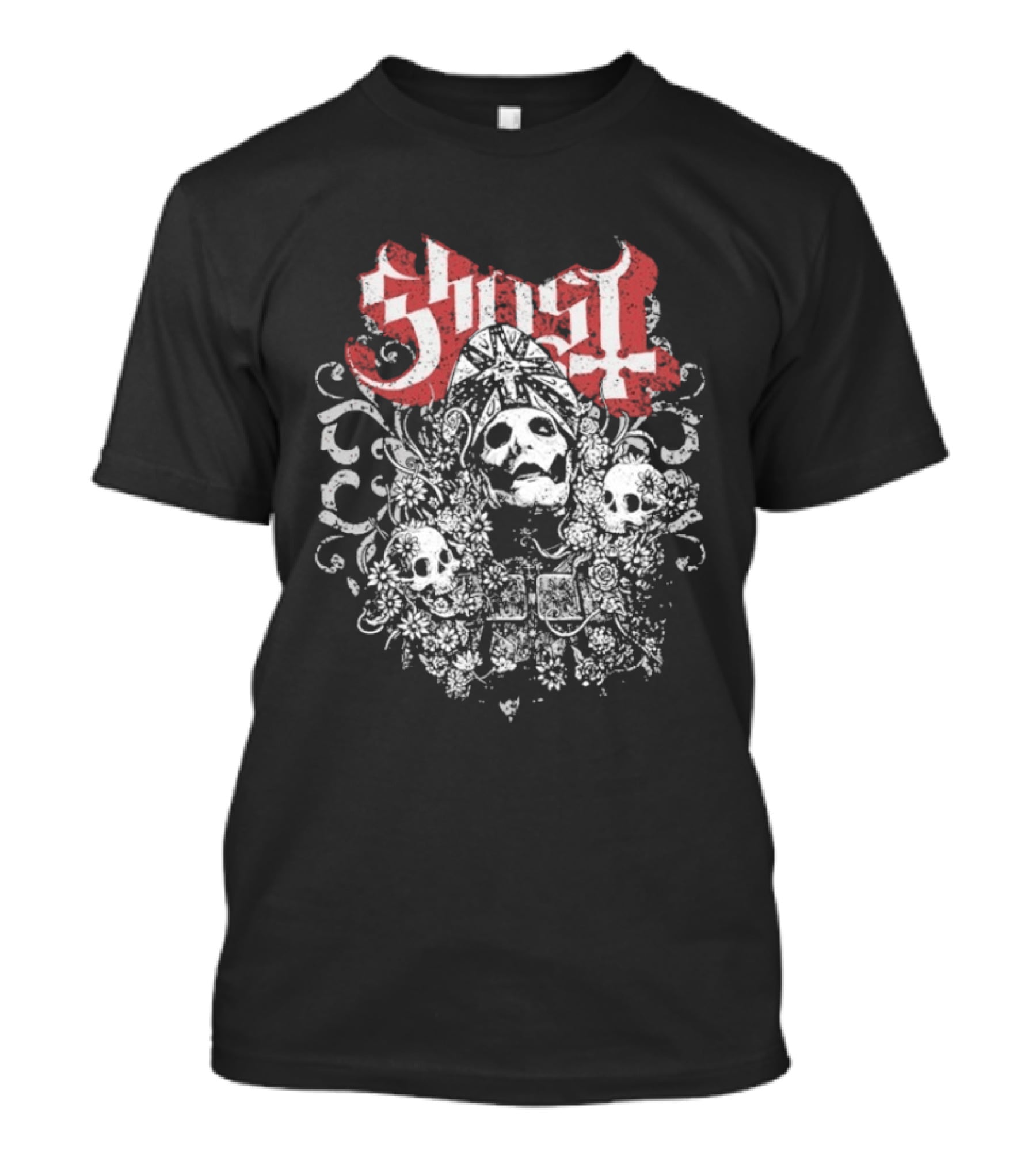 Ghost Papa Emeritus Skull Faces T-Shirt