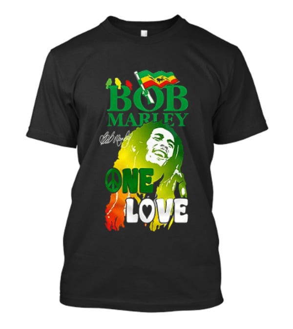 Kansas City Chiefs Bob Marley One Love Peace T-Shirt