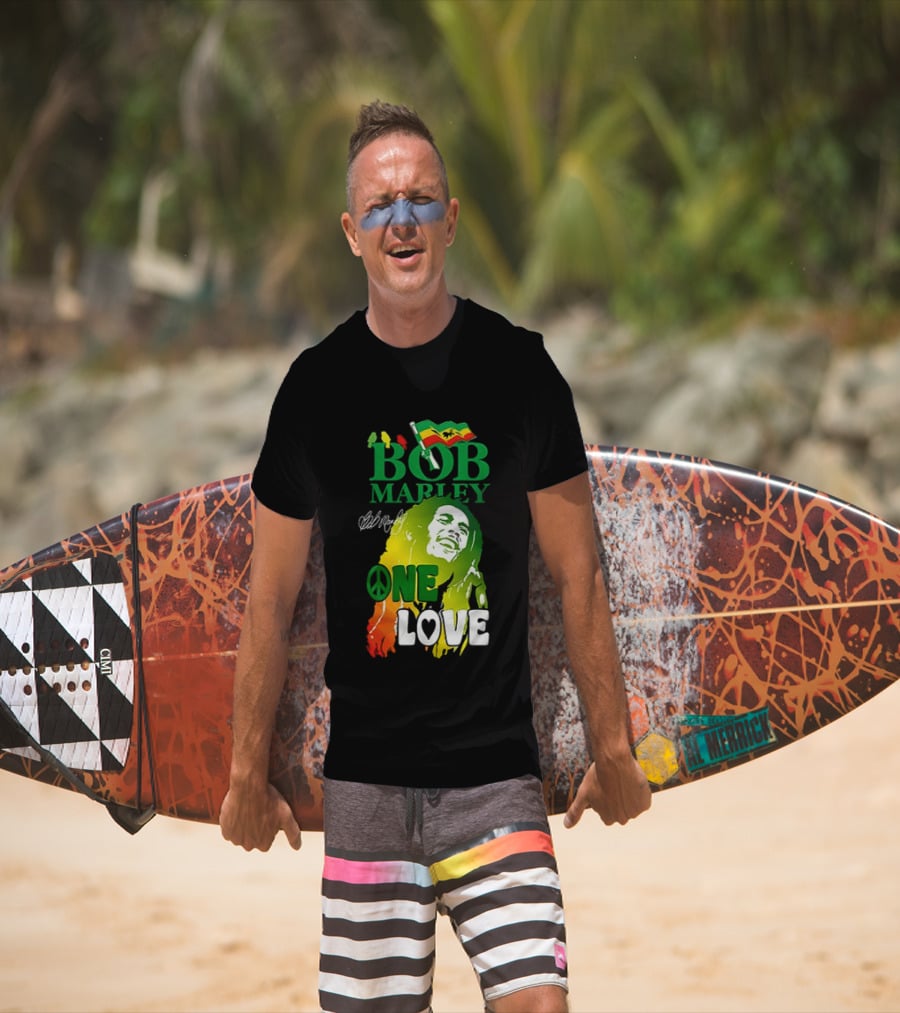 Kansas City Chiefs Bob Marley One Love Peace T-Shirt