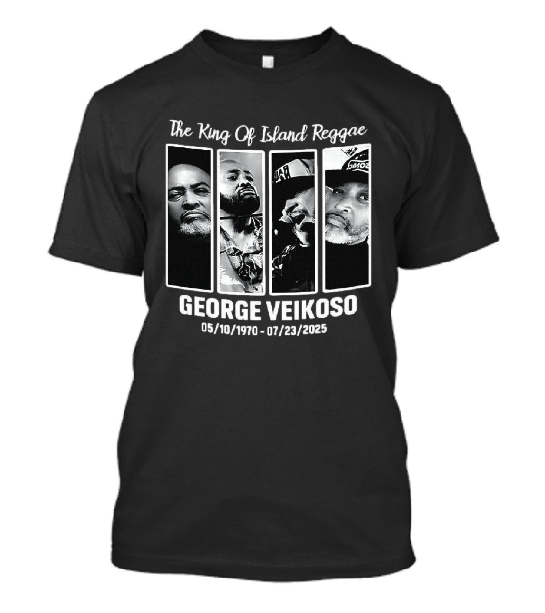The King Of Island Reggae George Veikoso 1970 2025 T-Shirt