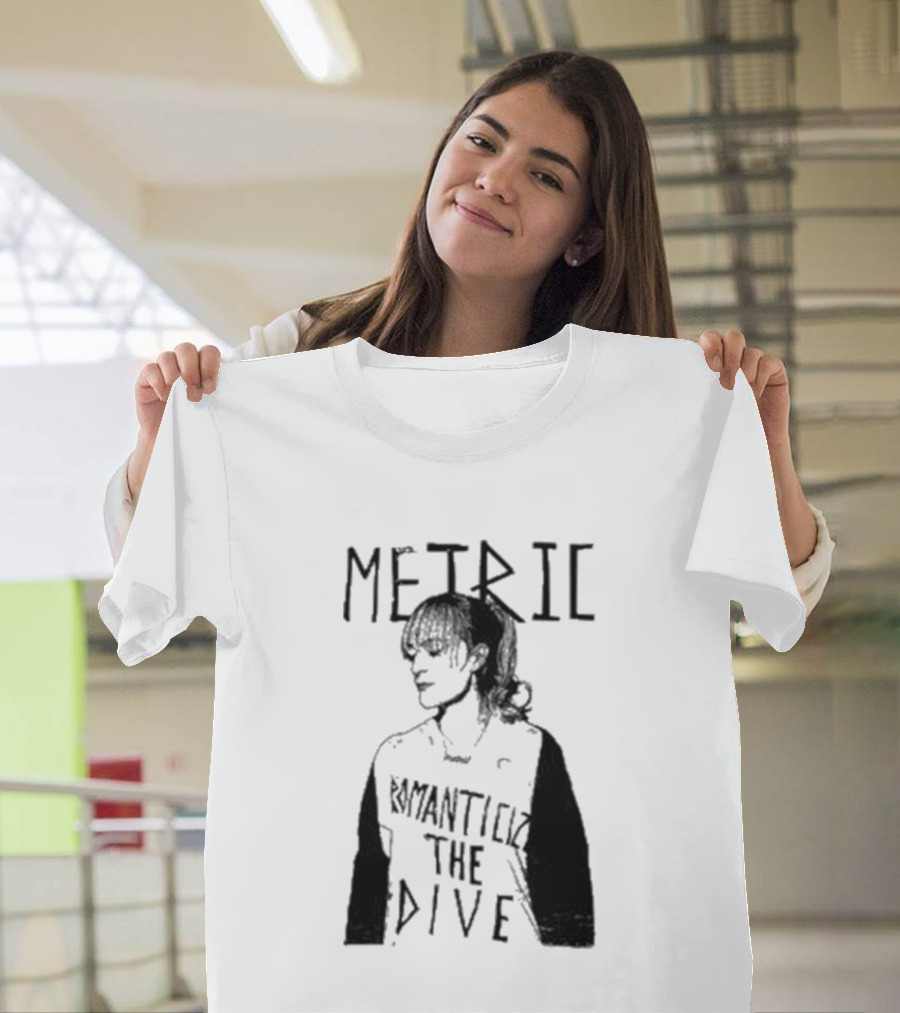 Metric Romanticize The Dive Bold Black And White T-Shirt