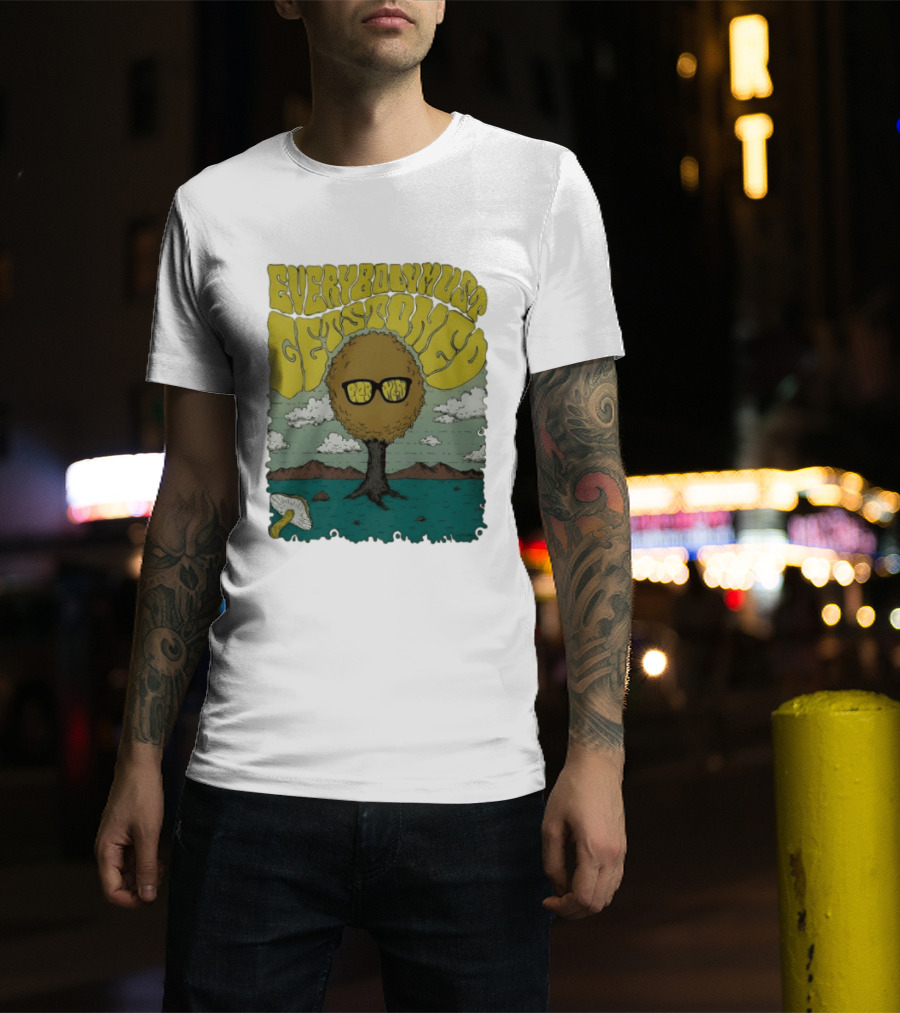Everybody Must Get Stoned Bob Dylan Psychedelic Mushroom T-Shirt