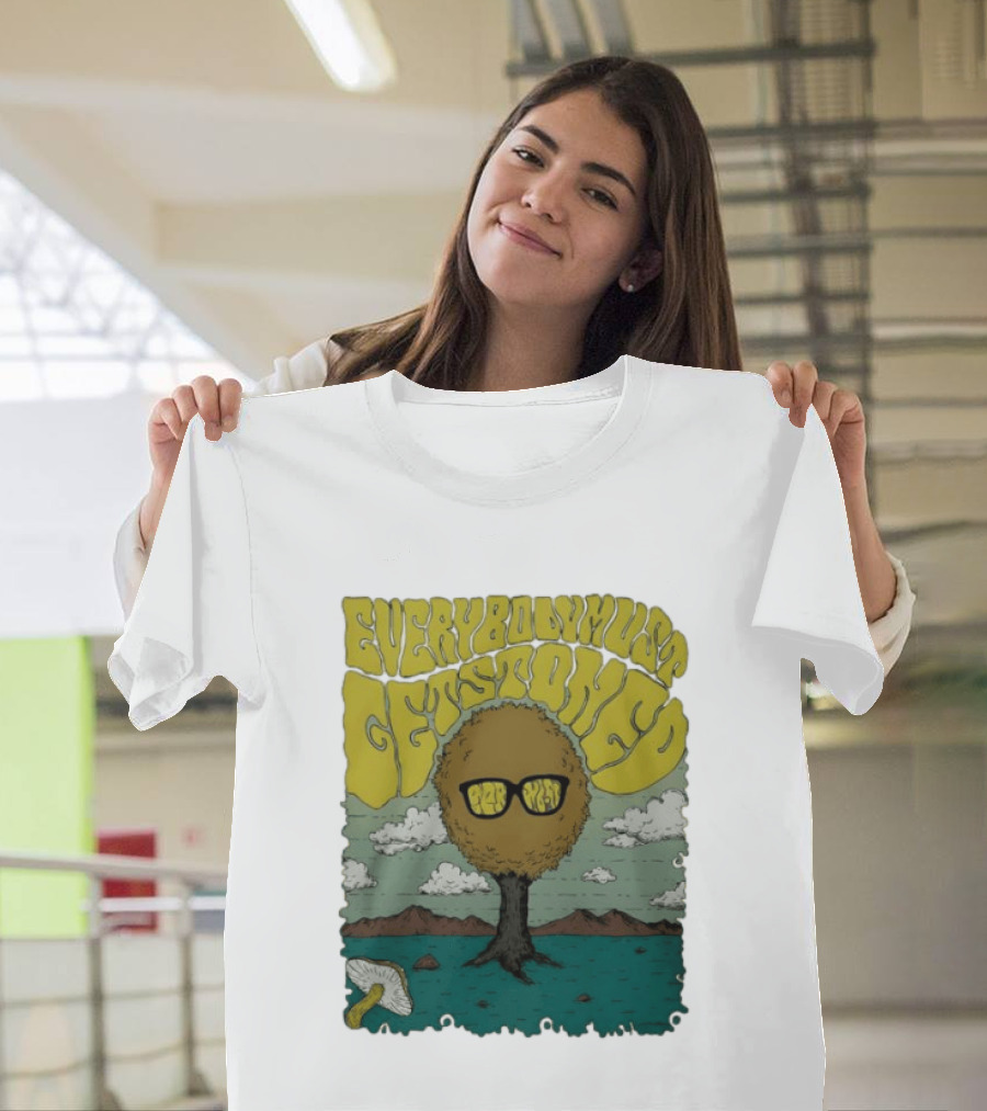 Everybody Must Get Stoned Bob Dylan Psychedelic Mushroom T-Shirt