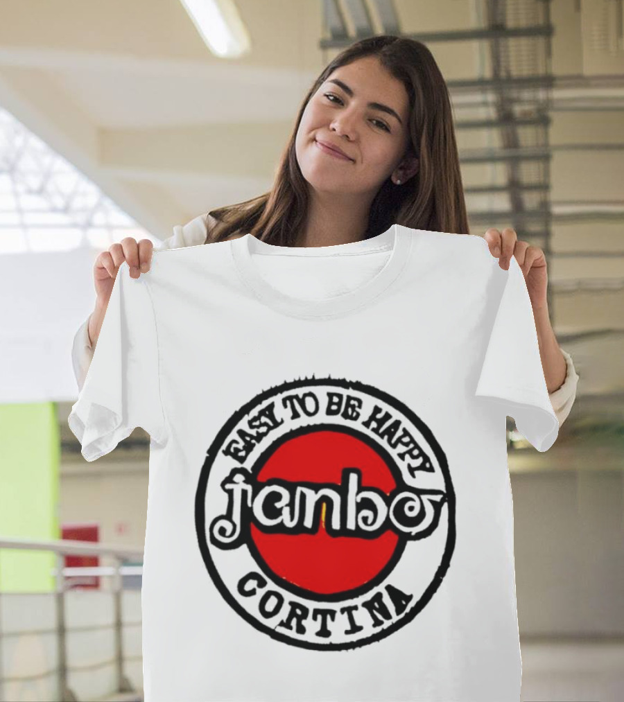 Janbo Easy To Be Happy Cortina Red Circle T-Shirt
