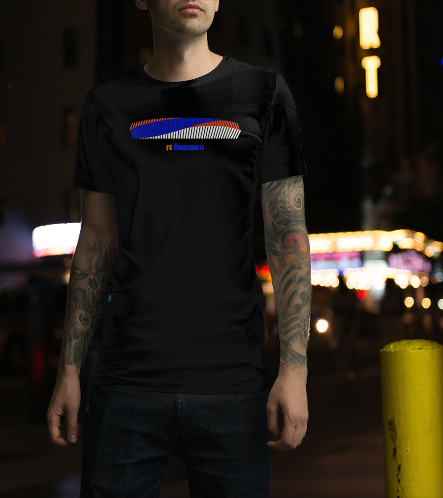 FC Cincinnati Stadium Lights Good Vibes Only T-Shirt