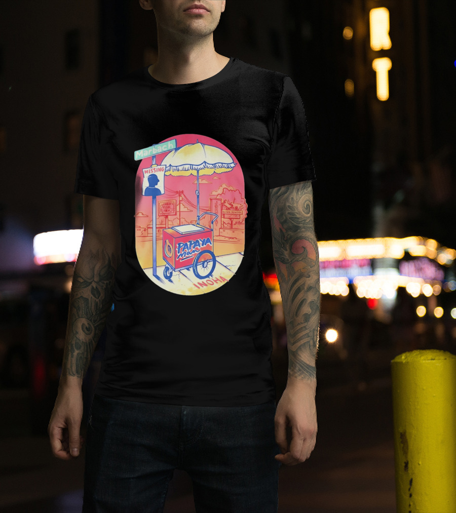 Marbach Inoha Papaya Man Missing High School Fred's Fish Fry T-Shirt