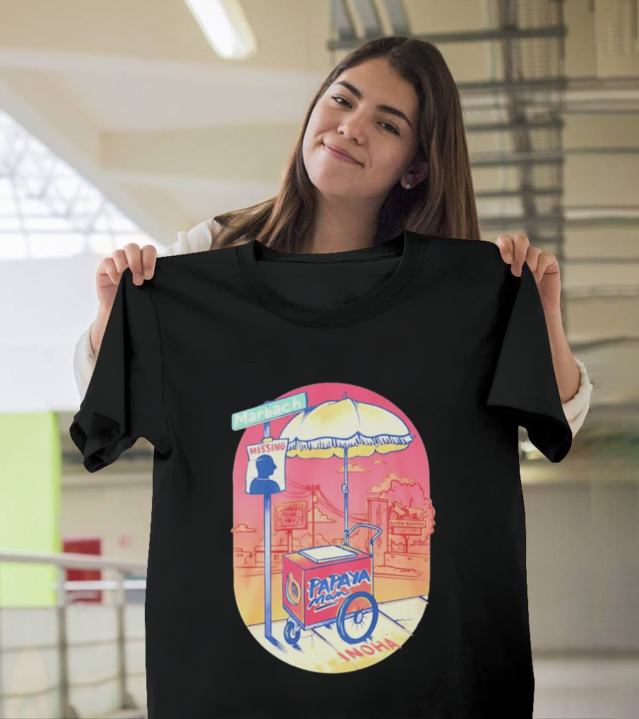 Marbach Inoha Papaya Man Missing High School Fred's Fish Fry T-Shirt