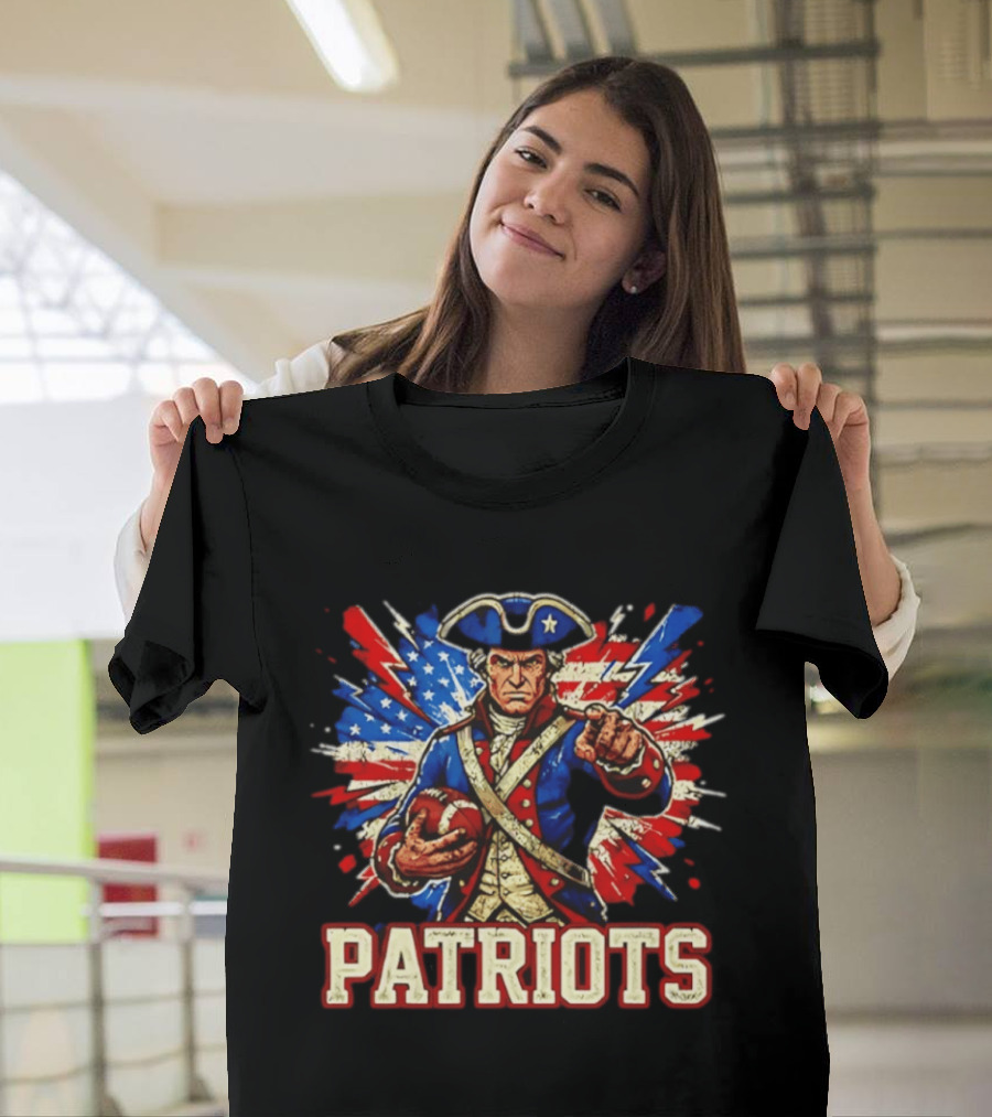 Patriots Revolutionary Football USA Flag T-Shirt