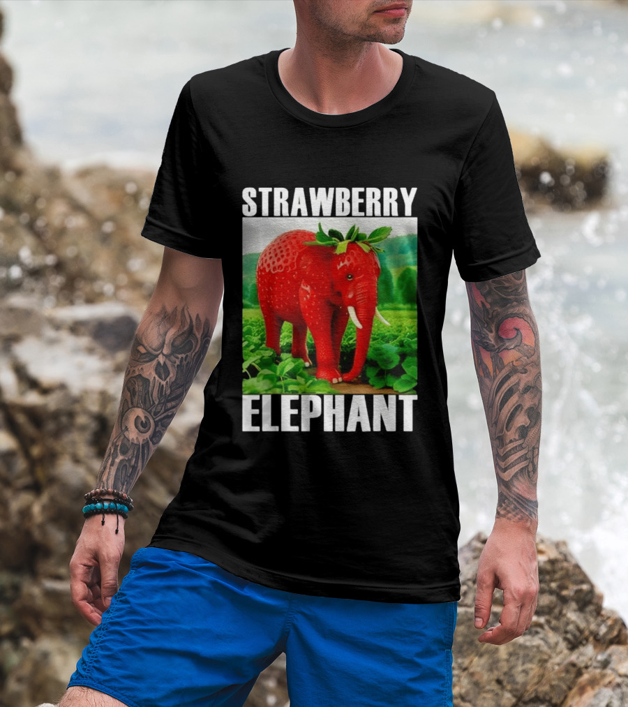 Strawberry Elephant Brainrot T-Shirt