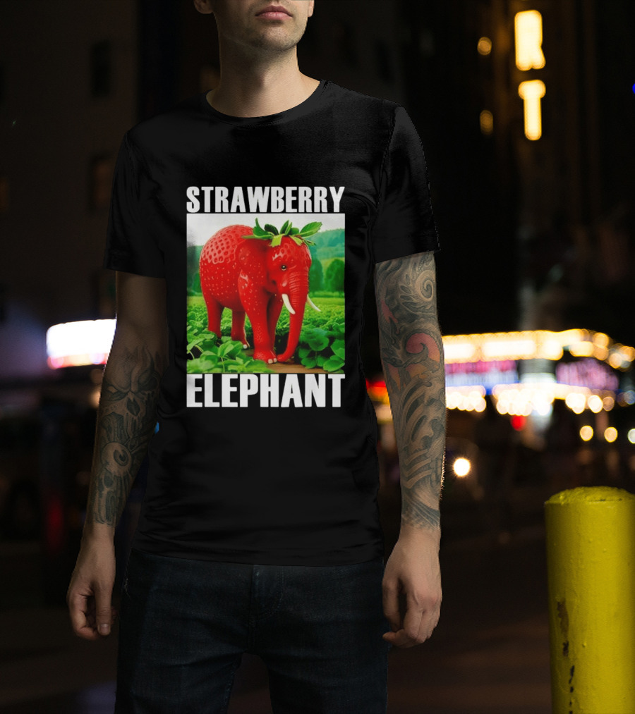 Strawberry Elephant Brainrot T-Shirt