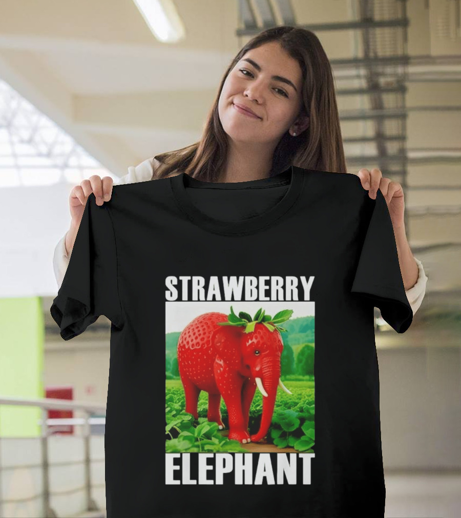 Strawberry Elephant Brainrot T-Shirt
