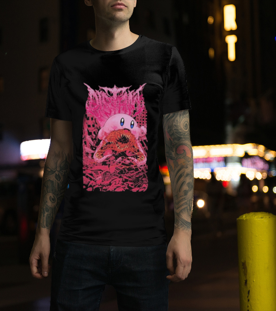 Distant Devourer Kirby Cosmic Horror Crossover Collage T-Shirt