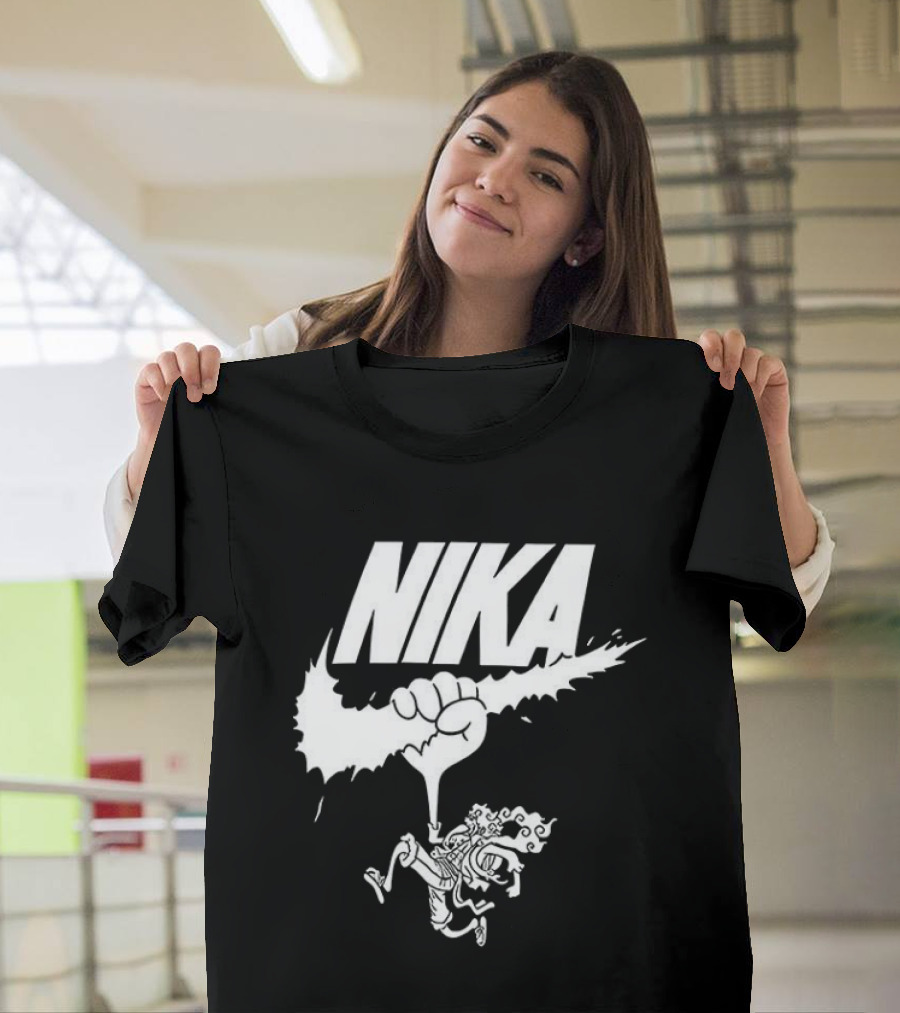 Nika Sun God One Piece Fist Logo Anime T-Shirt