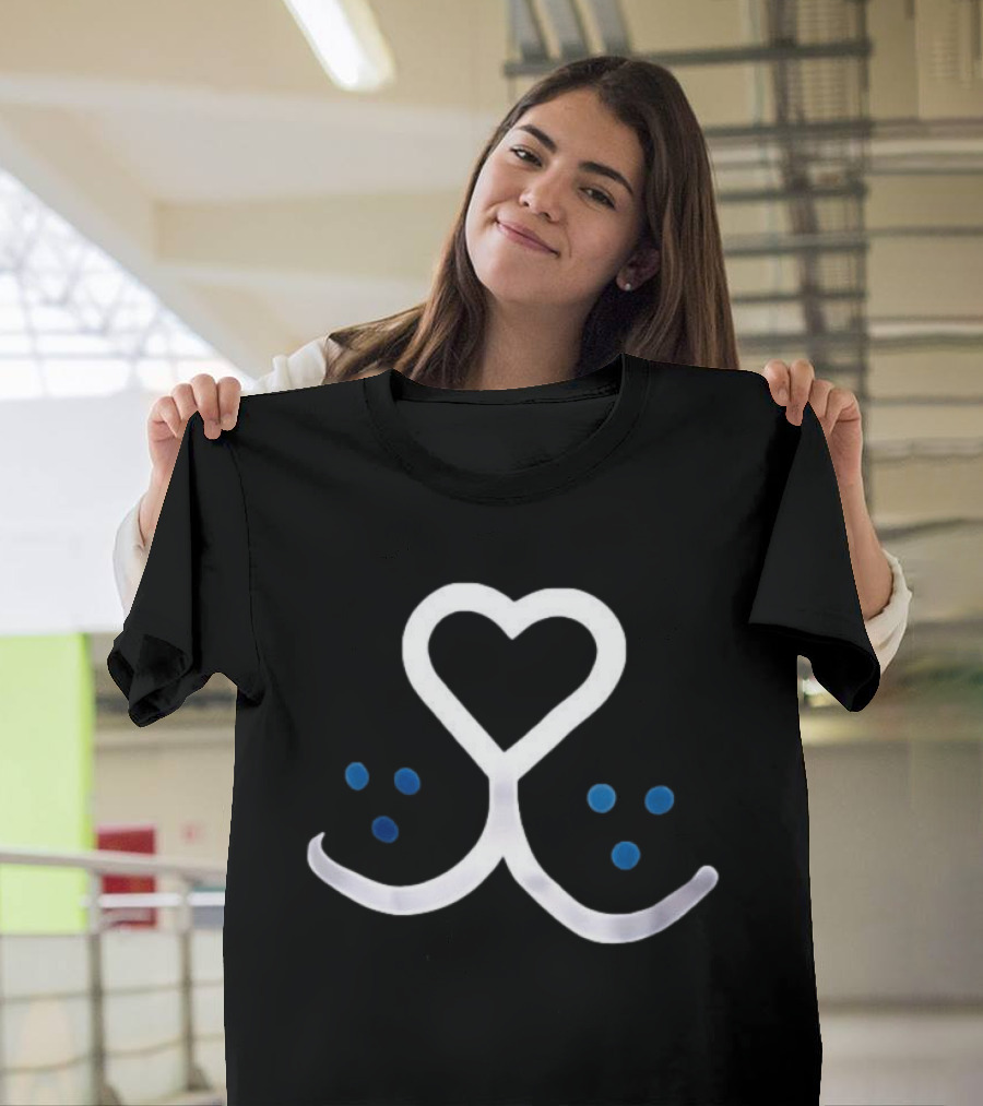 Tom Hardy Battersea Heart Symbol And Paw Prints T-Shirt