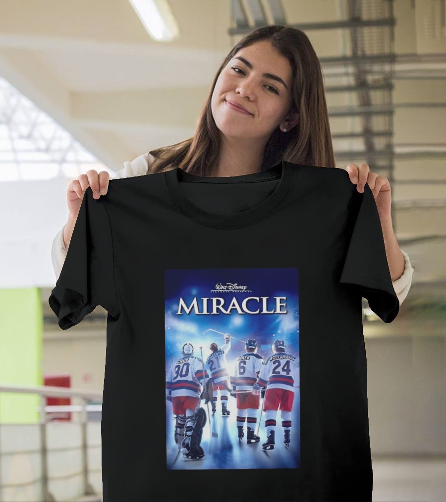 Walt Disney Pictures Presents Miracle NHL Craig Eruzione Baker McClanahan T-Shirt