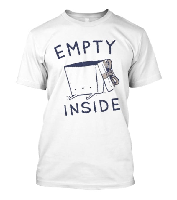 Empty Inside Box With Bow Gift Package T-Shirt