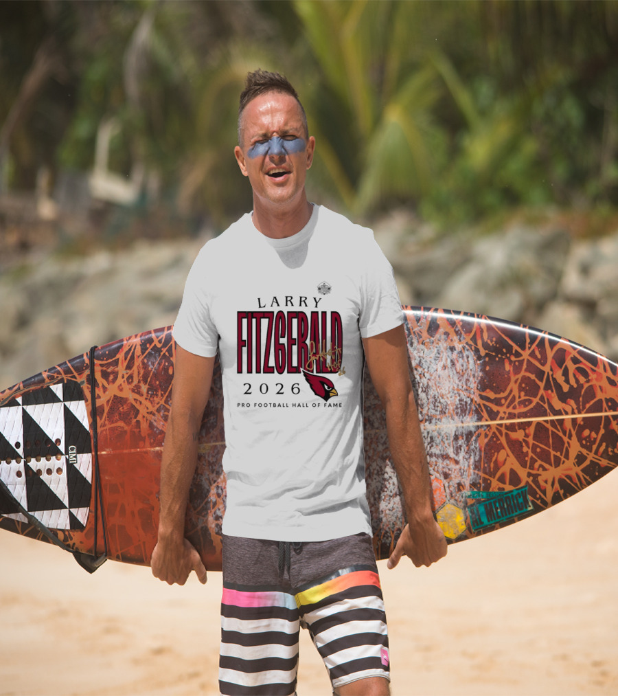 Larry Fitzgerald 2026 Pro Football Hall Of Fame Arizona Cardinals HOF Inductees T-Shirt