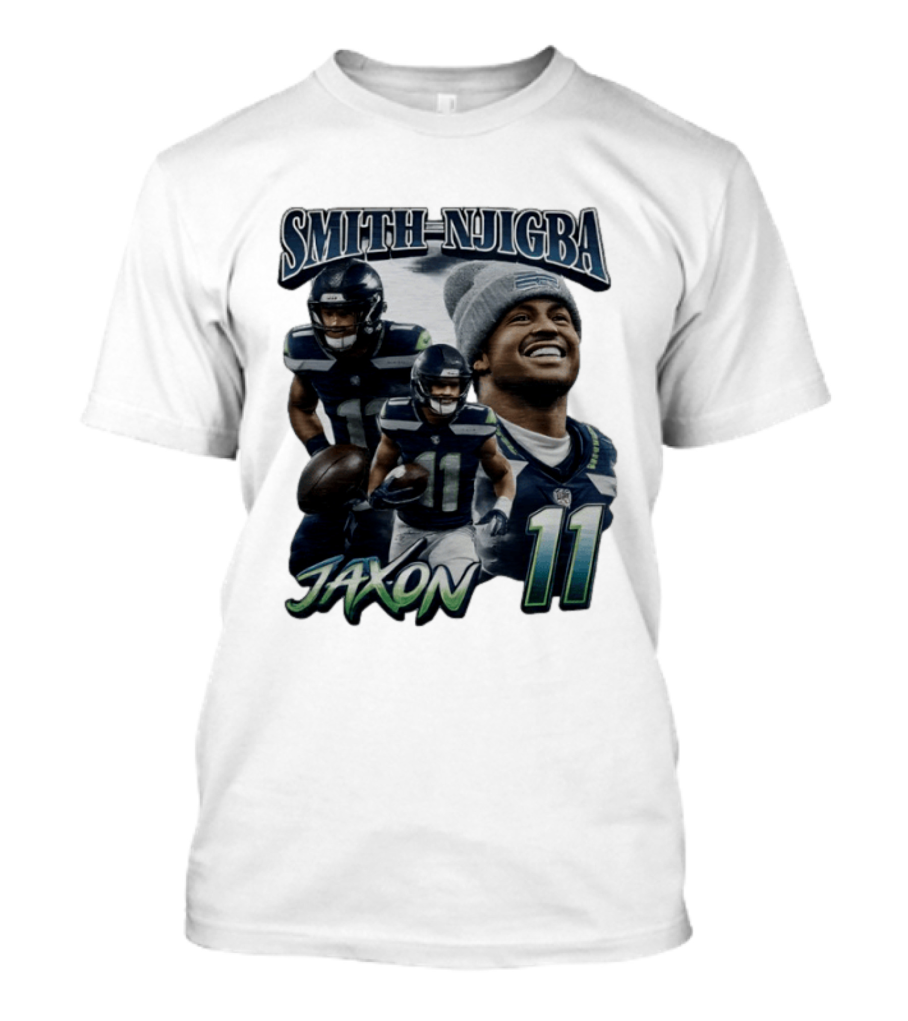 Jaxon Smith Njigba Seattle Seahawks 11 Player 90s T-Shirt