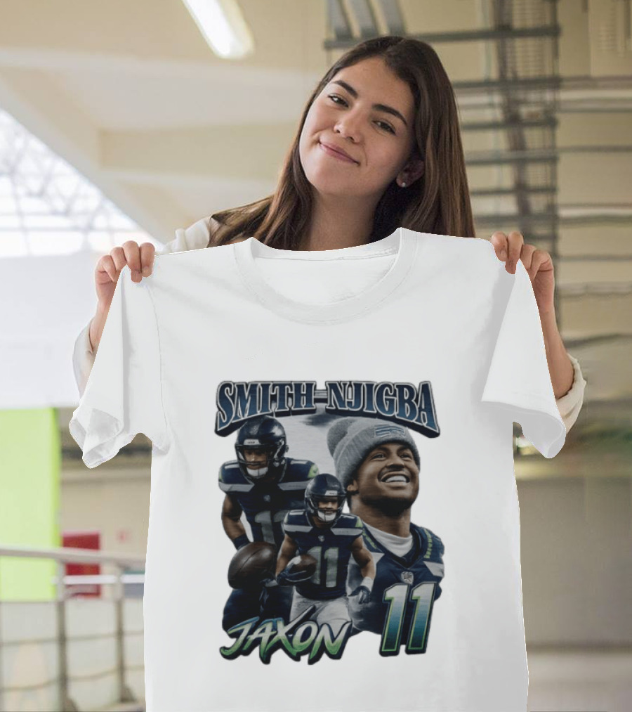 Jaxon Smith Njigba Seattle Seahawks 11 Player 90s T-Shirt
