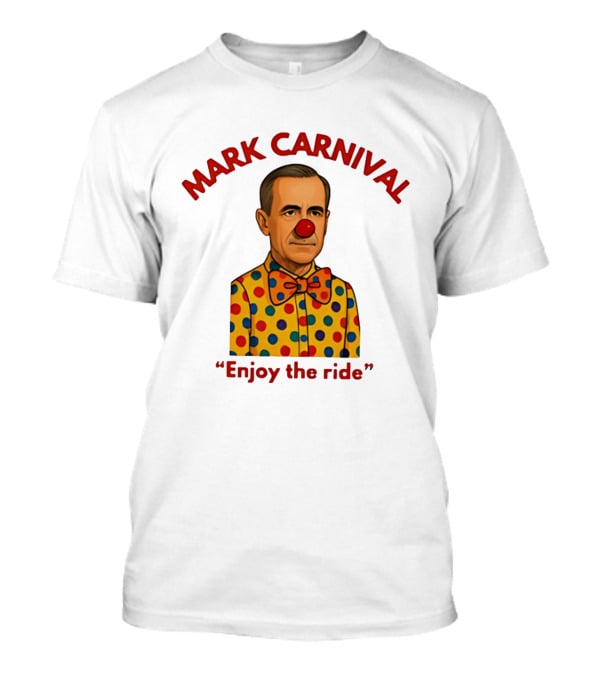 Mark Carnival Enjoy The Ride Clown Polka Dot Bow Tie T-Shirt