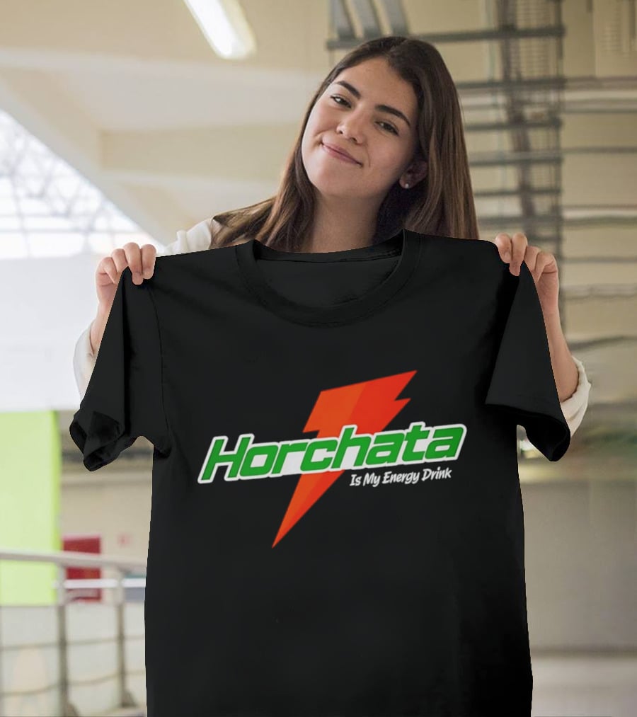 Horchata Is My Energy Drink Lightning Bolt T-Shirt