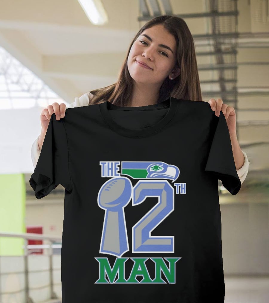 The 12th Man Seattle Bird Fan Football T-Shirt