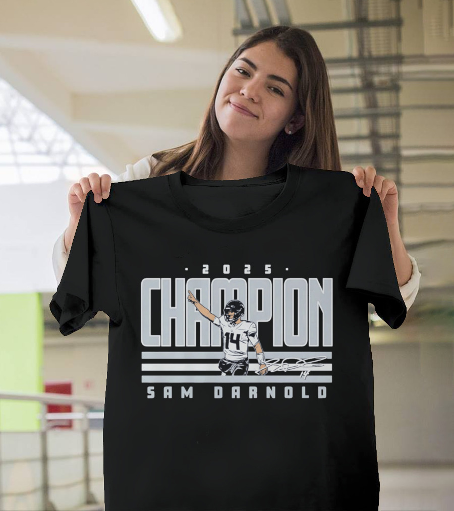 2025 Champion Sam Darnold Seattle Seahawks Football T-Shirt