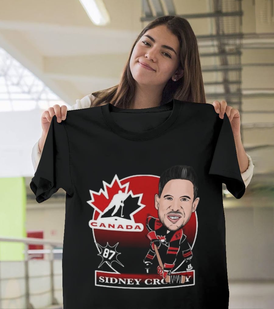 Sidney Crosby Canada Hockey Caricature Number 87 T-Shirt
